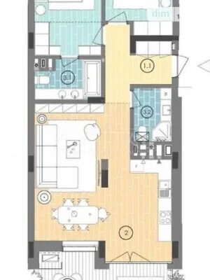 Sale of 3-room apartment 102 sq. m. on Gareth Jones Street 8 • ID 34