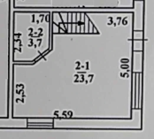 I will sell a part of a house of 56 square meters from the owner for 36 thousand