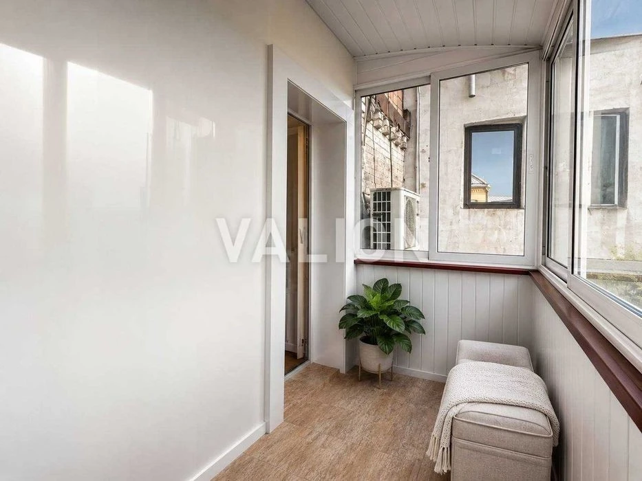 For sale a two-room apartment in Podil in the style of a chalet with a fireplace