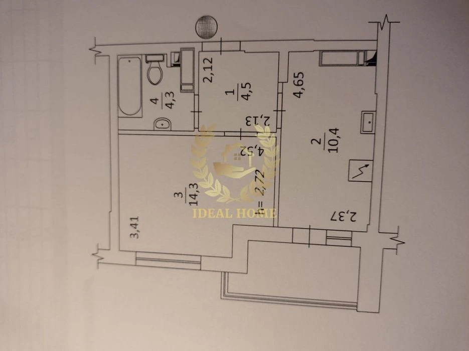 1-room apartment for sale on V. Sosyuri St., in the Dniprovska Mriya residential complex.