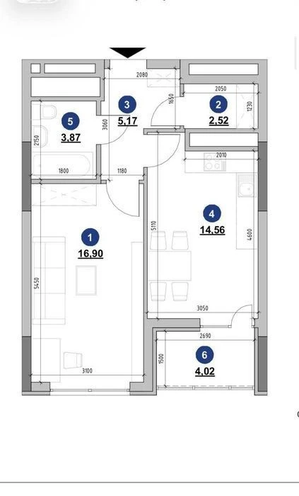 For sale 1 room sq. m. Verhogdyada St. 30, Nordica RESIDENCE residential complex