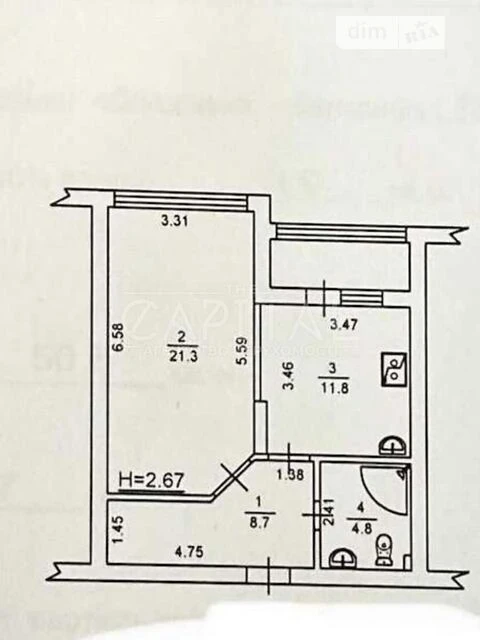 Sale of 1-room apartment 51 sq. m on Samiyla Kishky 10/1 street • ID