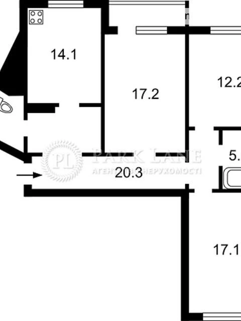Sale of 3-room apartment 91 sq. m on Urlivska Street 30 • ID 347019