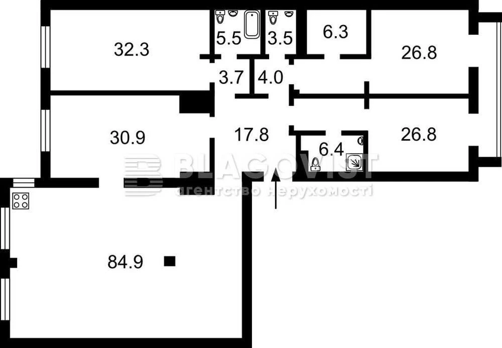 Franka Ivana, 4b, apartment in the residential complex "Ambassador House" Bohdana Khmel