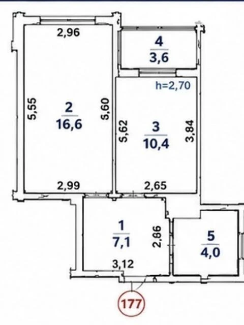Продаж 1к квартири 41.7 кв. м на вул. Миколи Гулака 4, кв. 2