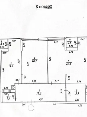 Продаж 2 кімн.квартира 83.20 м² 8/9 вул.Малоголосківська 135