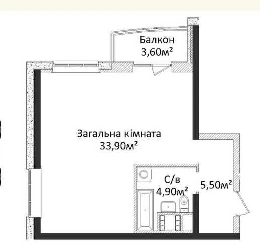 Продам Евро 2 комн ЖК «4 сезона». ул. Гагарина! 3 окна. Балк