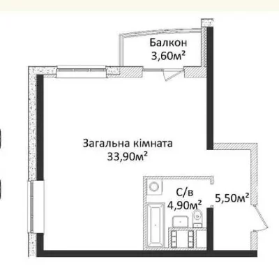Продам Евро 2 комн ЖК «4 сезона». ул. Гагарина! 3 окна. Балк