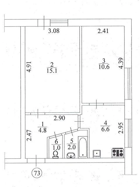 Продаж 2к квартири 40 кв. м на вул. Бахмацька 20 • ID 347426