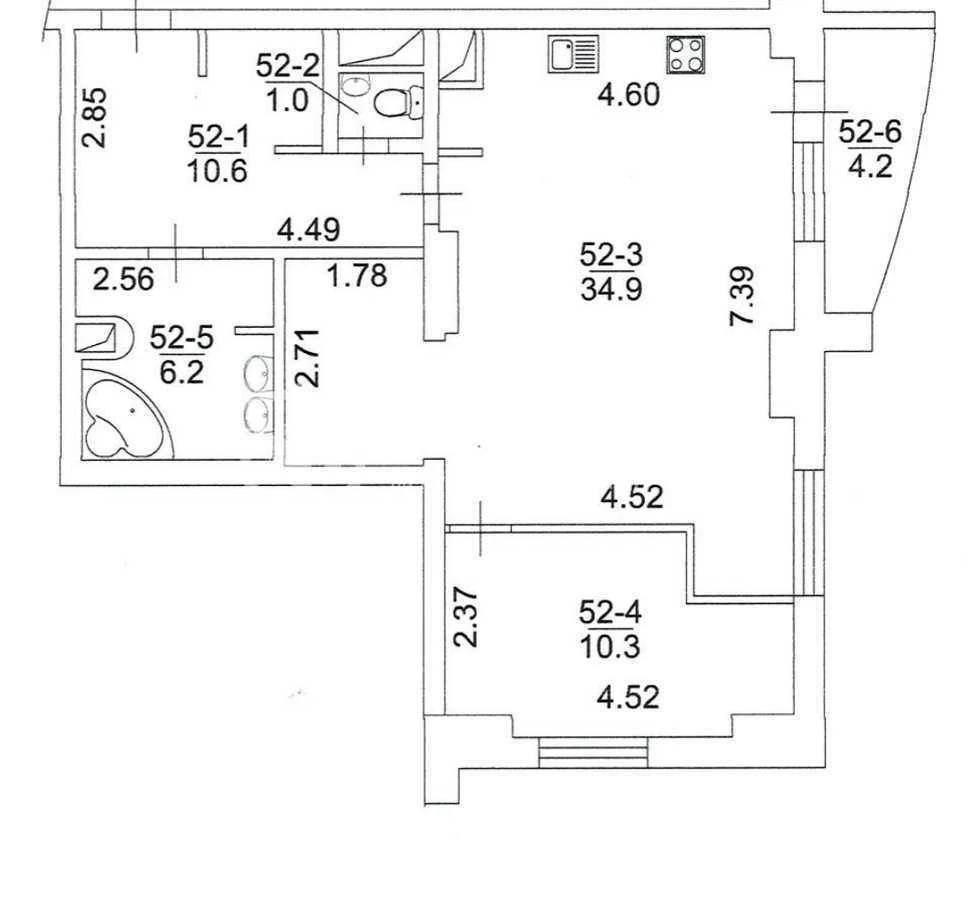2-room apartment for sale 67.2 m², Koltsova Blvd., 14K