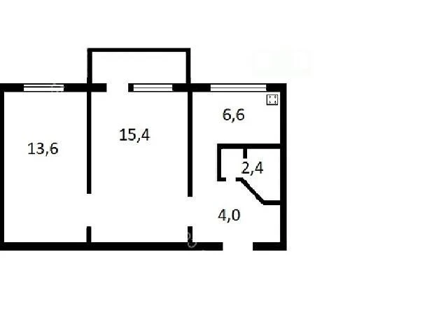 For sale 2-room apartment 44 sq. m. on Lesi Ukrainky Blvd. 28 • ID 34