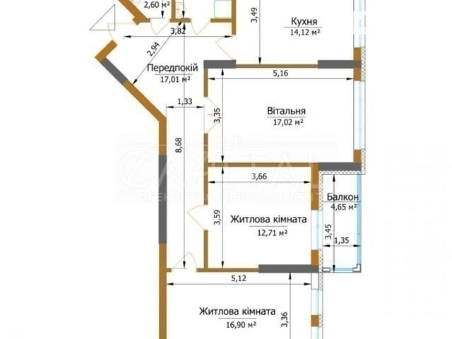 For sale 2-room apartment 91 sq. m. on Malovnycha 3 street • ID 346666