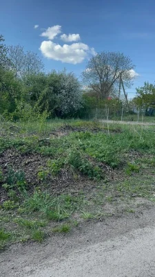 земельна ділянка під будівництво будинку. асфальтована дорог