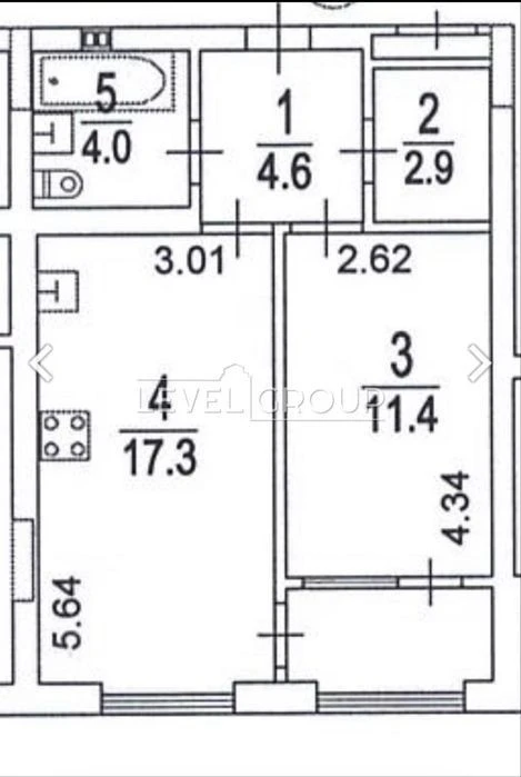 1k (44m2) Residential complex Forward/Rostislavska/Rybalka/Zolotoustivska/D