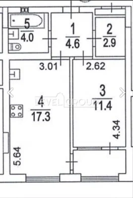 1k (44m2) Residential complex Forward/Rostislavska/Rybalka/Zolotoustivska/D