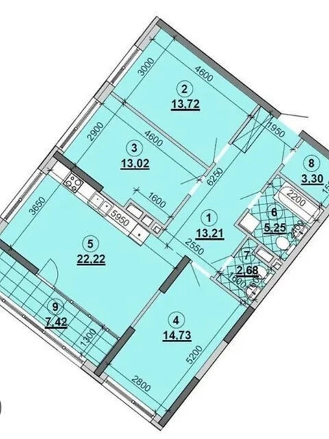 Продаж 3к квартири 96.8 кв. м на наб. Дніпровська 15К • ID 3