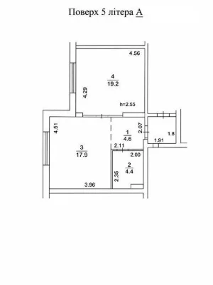Sale of 1-room apartment 47.9 sq. m. on Mykhayla Maksymovycha st. 32