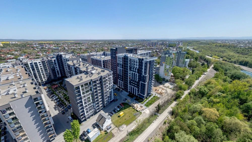 Видова 1-кімнатна квартира в ЖК «Паркова Алея», 45 м²