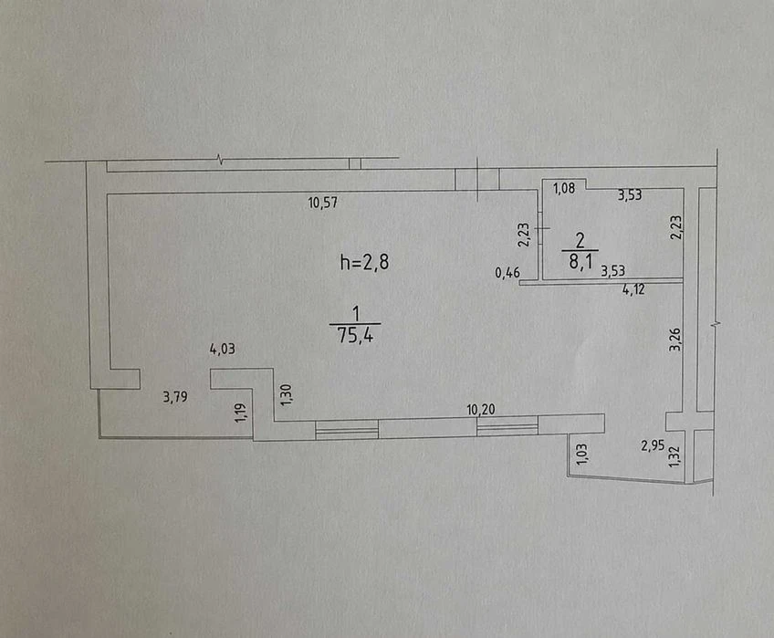 Продаж 2-кімнатної квартири | площа 84м² | 3 поверх | ЖК "Фо