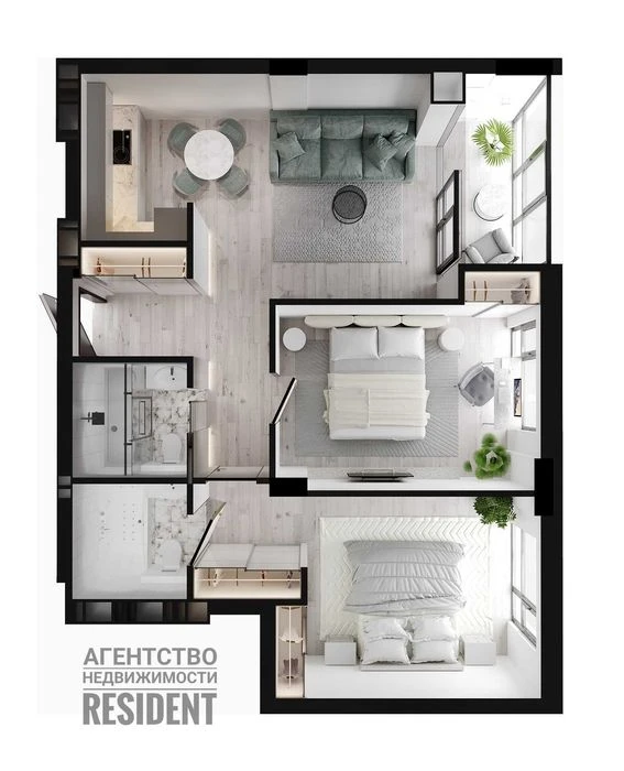 Продам ЖК Женева 64 м². Geneve Центр Новострой К-12 Маяк