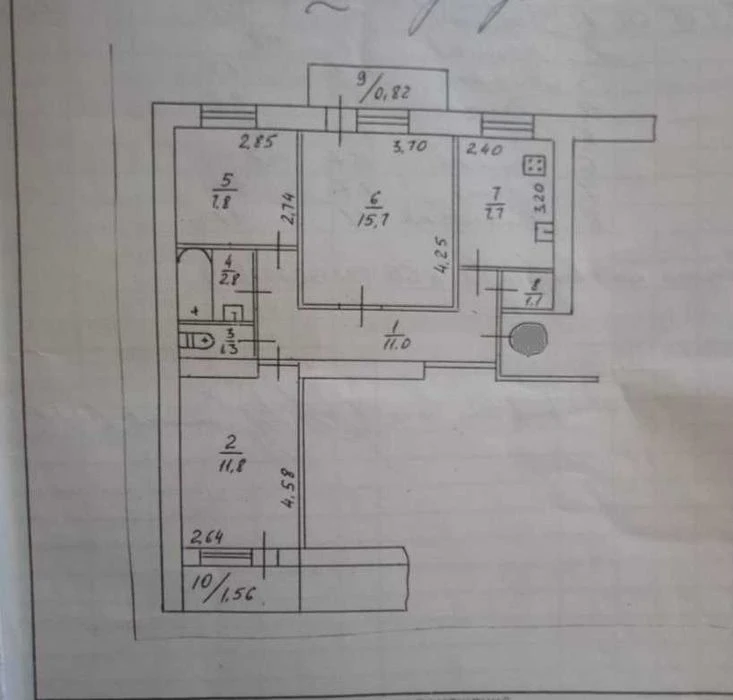 For sale 3-room apartment Sunny brick house 10 minutes to Tse