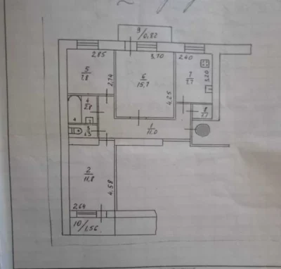 For sale 3-room apartment Sunny brick house 10 minutes to Tse