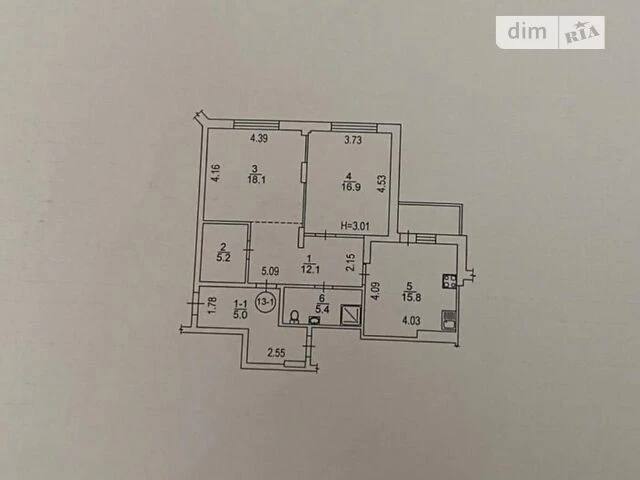 For sale 2-room apartment 81 sq. m. on Antonovycha St. 103 • ID 3470