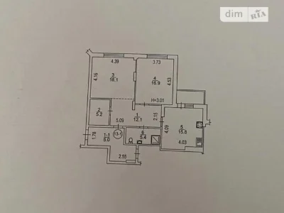 For sale 2-room apartment 81 sq. m. on Antonovycha St. 103 • ID 3470
