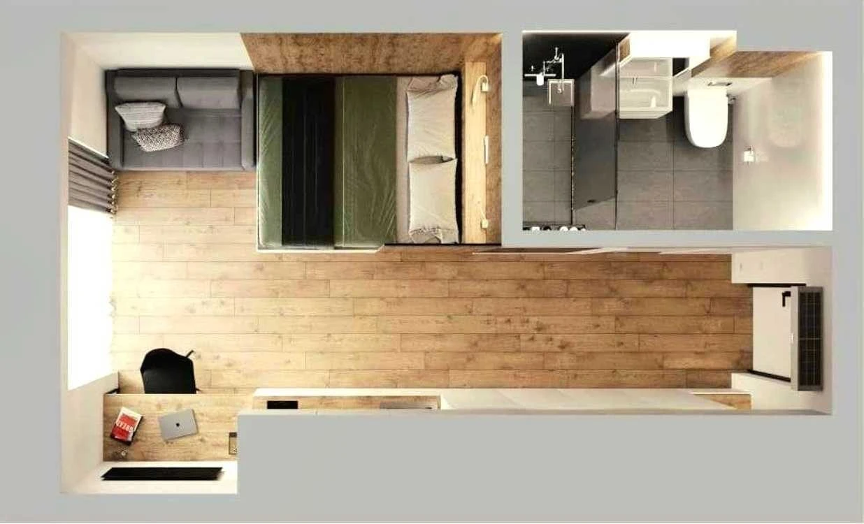 1-room apartment for sale 23.5 m², Olzhycha St., 47