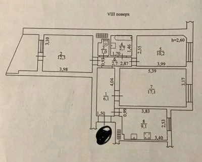 Продам 3 кімн.кв. Парковая