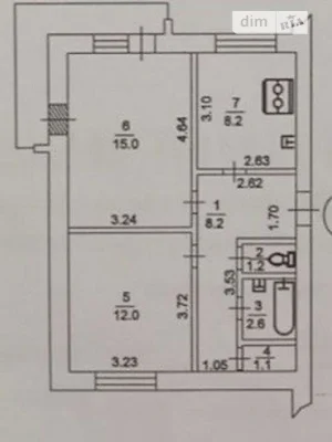 Продаж 2к квартири 53 кв. м на вул. Бориспільська • ID 34703