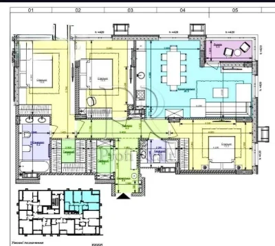 For sale 3 rooms 103 sq m residential complex Faina Town/Nivki Park/Salyutna m. Nivki