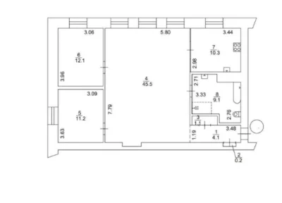 Sale of 3-room apartment 93.6 sq m, Princes Ostrzyńskich, 5/2