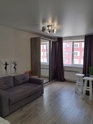 I am selling a stylish studio apartment with furniture and appliances in the residential complex "G"