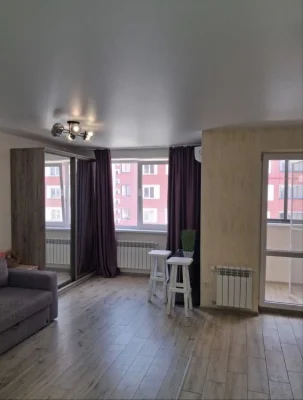 I am selling a stylish studio apartment with furniture and appliances in the residential complex "G"