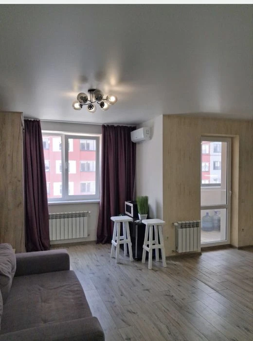I am selling a stylish studio apartment with furniture and appliances in the residential complex "G"