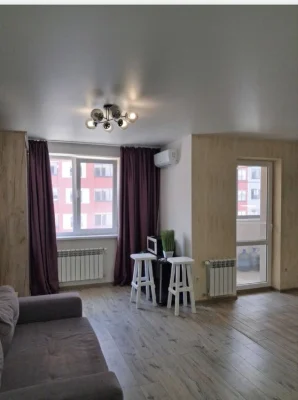 I am selling a stylish studio apartment with furniture and appliances in the residential complex "G"