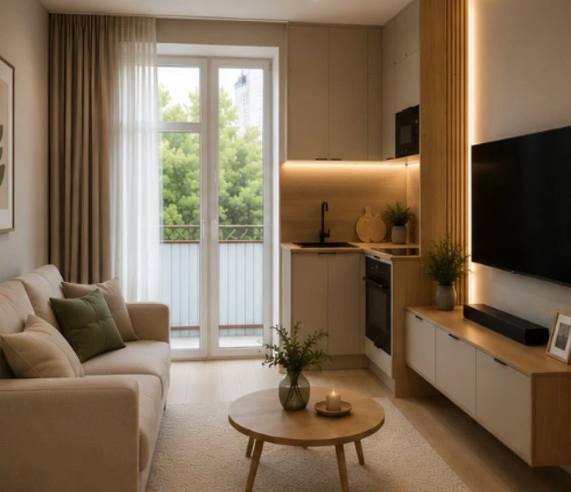 Studio apartment for sale in the Swallow's Nest residential complex