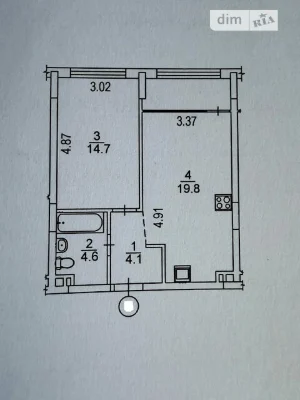 Продажа 1к квартиры 47.1 кв. м по ул. Семьи Кристеров 14 •