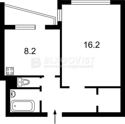 Rudenko Mykola Blvd. (formerly Koltsova Blvd.), 18a! 1 room 34