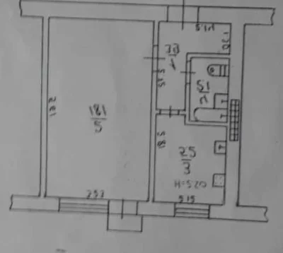 1 комнатная квартира в кирпичном доме на улице Заболотного.