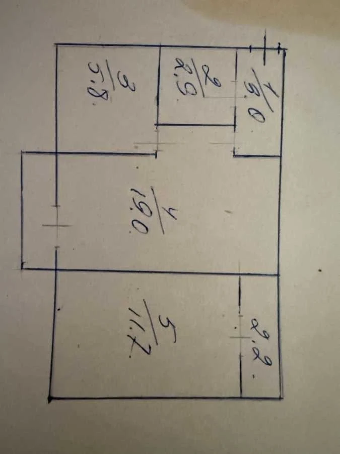 Sale of a 2-room apartment 45.44 m², Lubomyra Huzar Avenue.