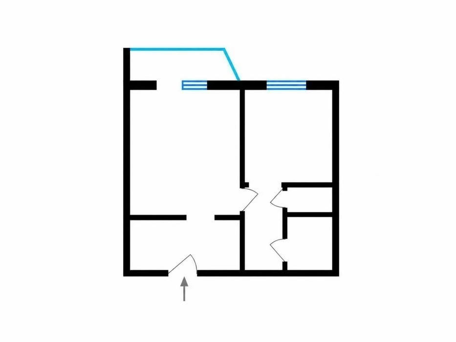 No commission for the buyer! Sale of 1-room apartment 40 sq. m