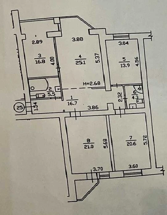Apartment for sale in Liko-Grad residential complex, Lomonosova 52/3. No%