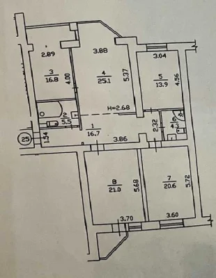 Apartment for sale in Liko-Grad residential complex, Lomonosova 52/3. No%