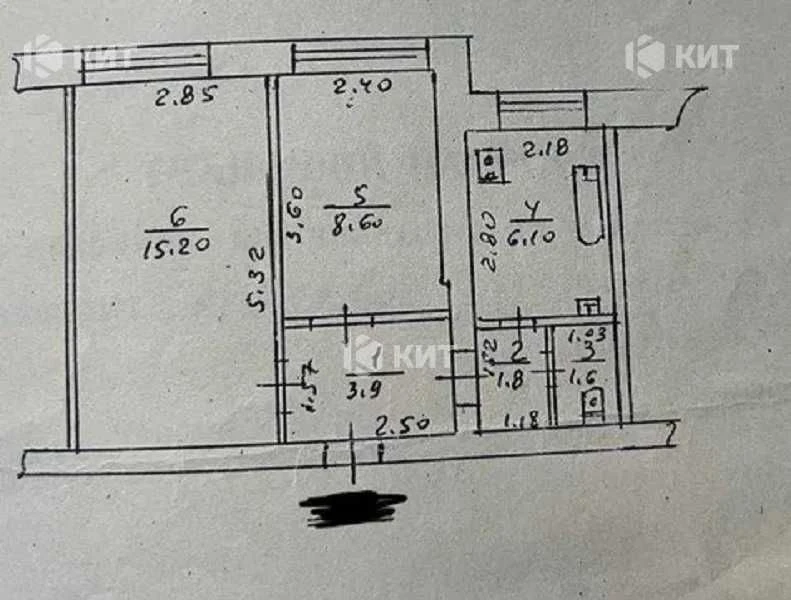 2 rooms 38 sq.m. Cold Mountain (Cold Mountain, Poltavskyi Shlyakh Street, Kl