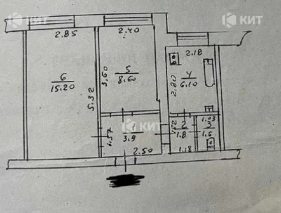 2 rooms 38 sq.m. Cold Mountain (Cold Mountain, Poltavskyi Shlyakh Street, Kl
