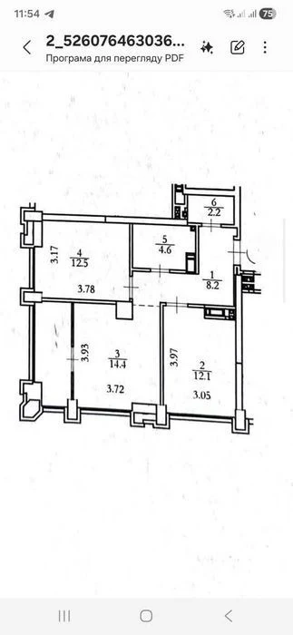 2-room apartment 60m2 in the residential complex Slavutych, metro Slavutych, 1 min. from Osokorky P