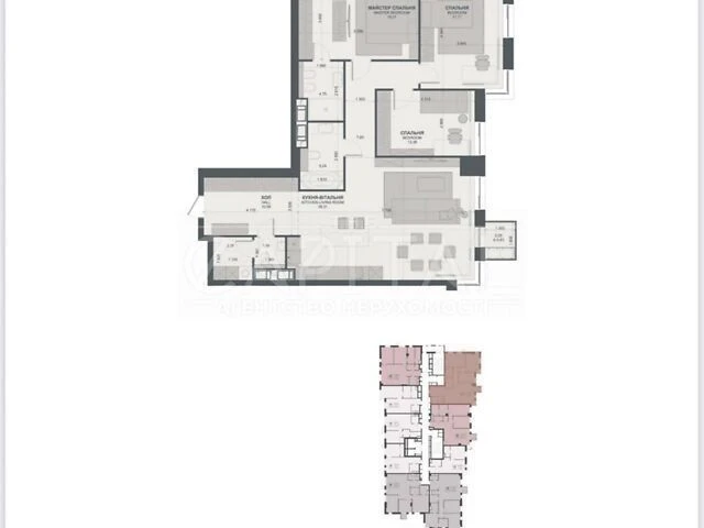 Sale of 4-room apartment 123 sq. m. on Vasylya Tyutyunnyka 39/2 •