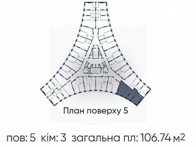 Продаж 3к квартири 106.74 кв. м на просп. Степана Бандери 30